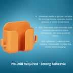 Wall Mounted Mobile Holder With Adhesive Strips (Pack of 4 & 8)