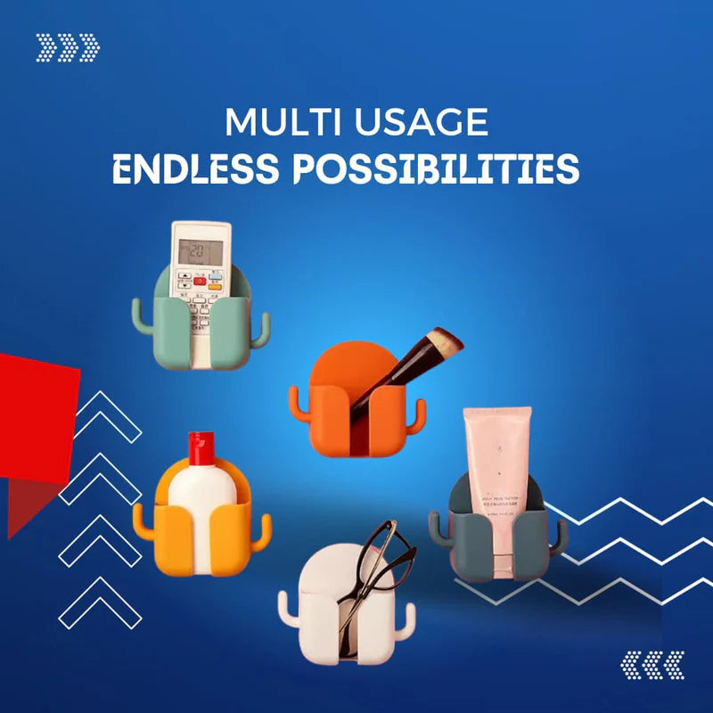 Wall Mounted Mobile Holder With Adhesive Strips (Pack of 4 & 8)