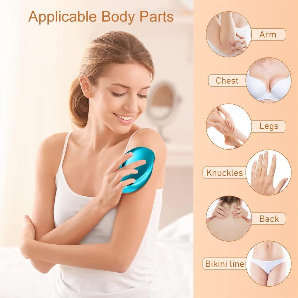 Magic Crystal Hair Remover Painless Exfoliation Hair Removal Tool for Women and Men