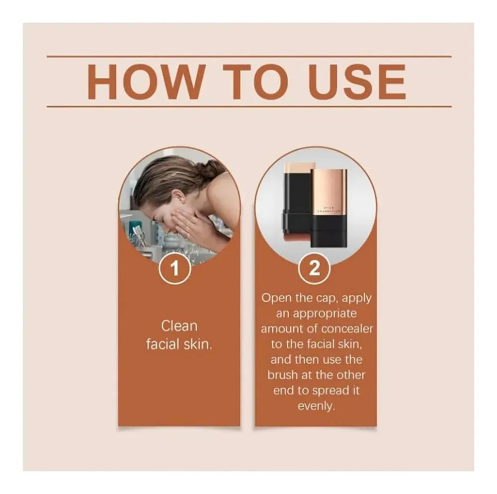 Double Head Foundation Make Up Stick